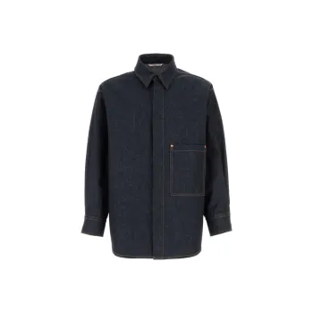 Valentino Buttoned Long Sleeved Denim Shirt