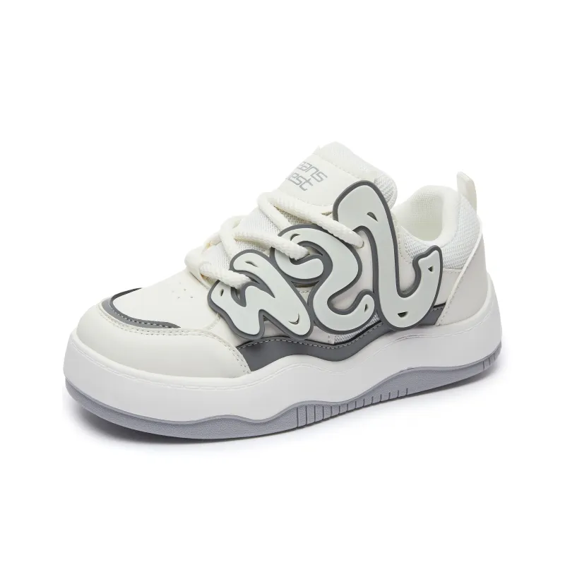JEANSWEST Embrace Nature Slip Resistant, Abrasion Resistant, Breathable Low Top Skateboard Shoes Women's-8