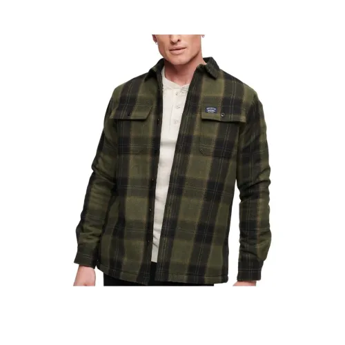 SUPERDRY Shirts Men Green