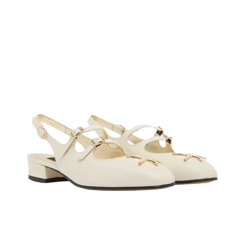 Carel Peche Star Casual Single Shoes Women's Ivory White-2