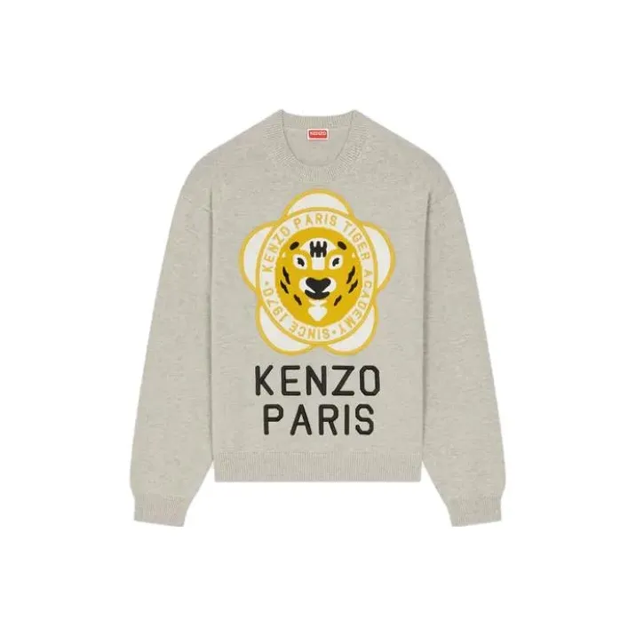 KENZO Logo Embroidered Crewneck Sweater-0