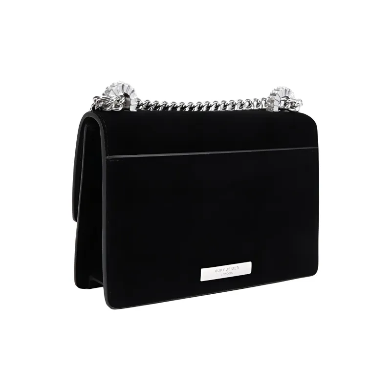 Kurt Geiger London Leather Shoulder Bag Crossbody Bag Small Size Women's Black-2
