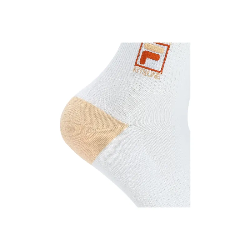 FILA ORIGINALE Mid Calf Socks Women's 1 Pack Standard White-5