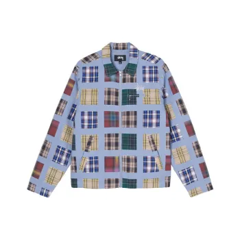 Stussy Madras Patchwork Zip Jacket