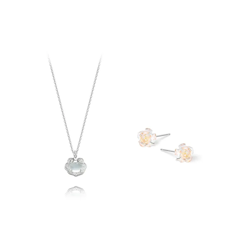 KUMET Chalcedony Necklaces Women's-0