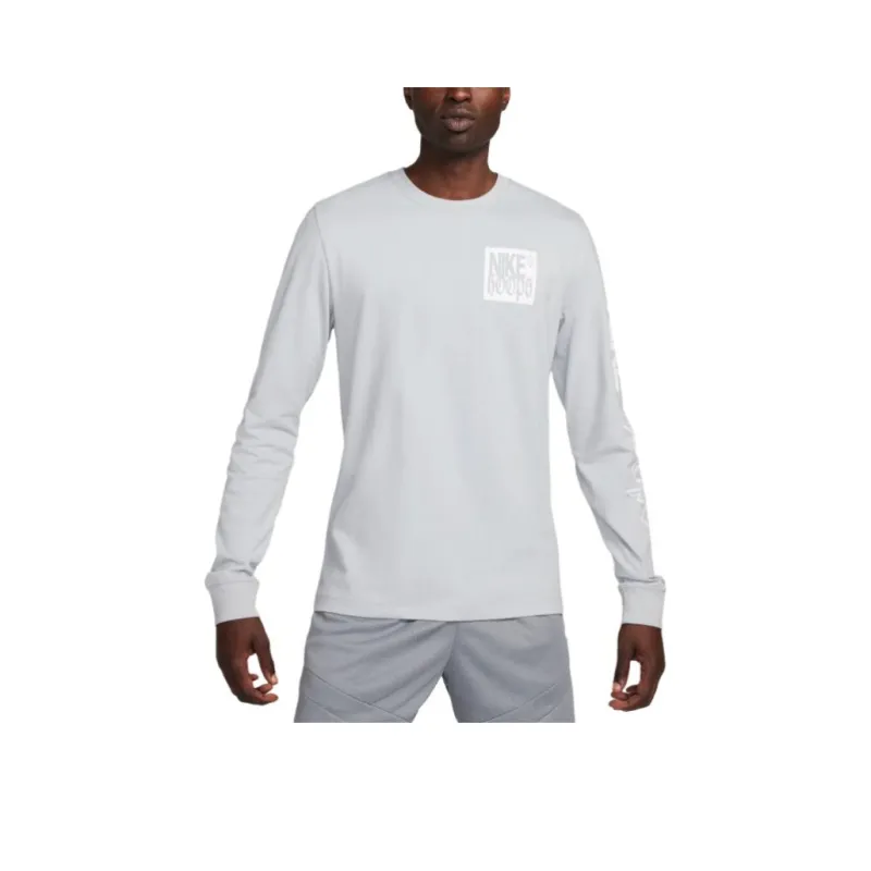 Nike T-Shirts Men Wolf Gray-0