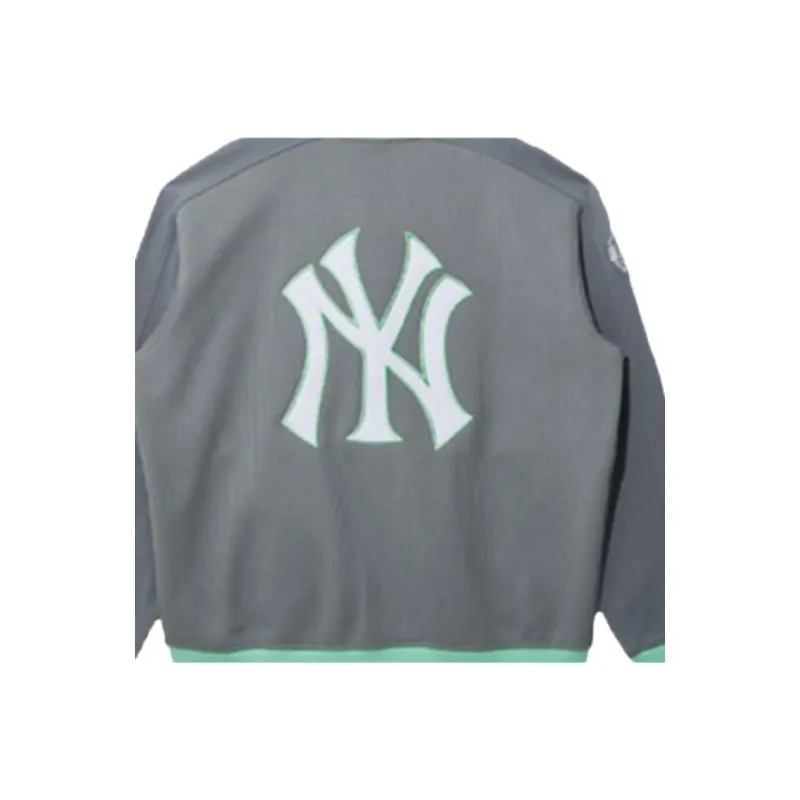 New Era Baseball Jacket Unisex Gray-3