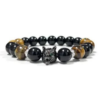 The Years Are Quiet Obsidian Bracelets Unisex