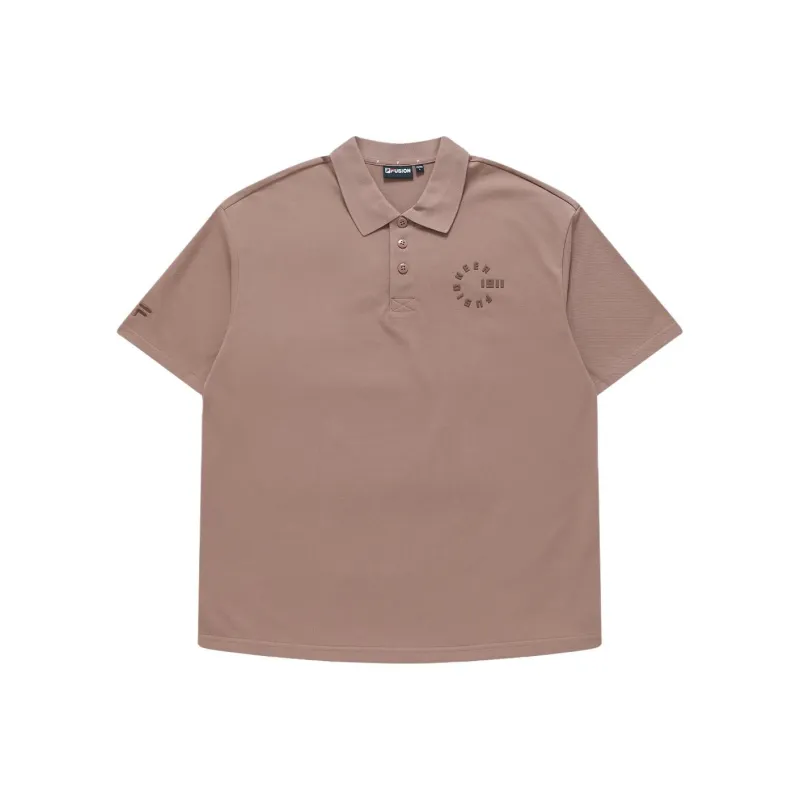 FILA FUSION Polo Shirt Unisex Sauce Plum Pink-0