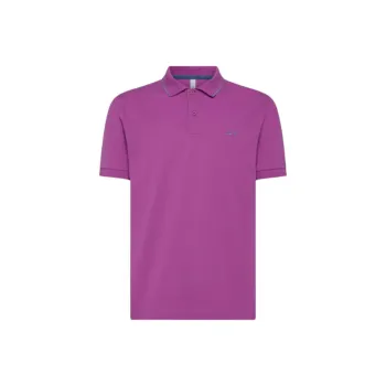 SUN68 Contrast trim Polo Shirt