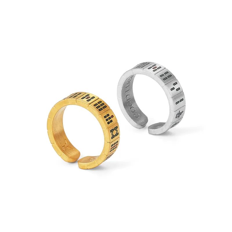 DH7 Titanium Steel Rings Unisex-11