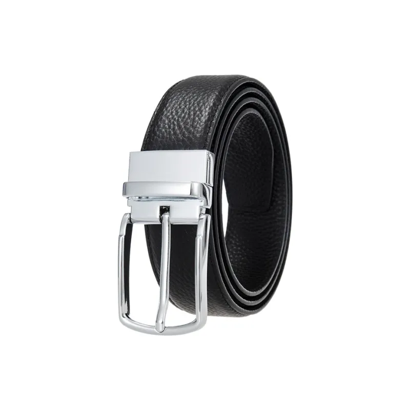 Yalu Preferred Top Grain Cow Leather Belts Men's Width 3.5CM-3