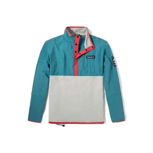 Timberland Jackets Men Blue Gray Multicolor