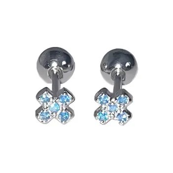 QIANFANGDAHUANGYE Zircon Stud Earrings Women's