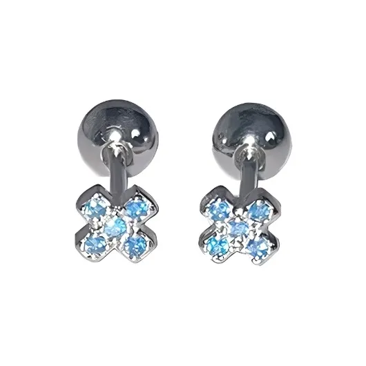QIANFANGDAHUANGYE Zircon Stud Earrings Women's-0