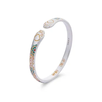 Love Hengxin 999 Fine Silver Bangles Unisex