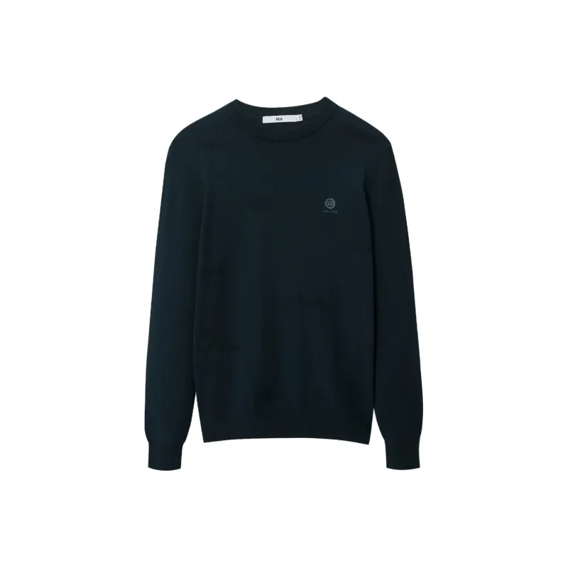 HLA Knitwear Men Dark Blue Pattern B1-0