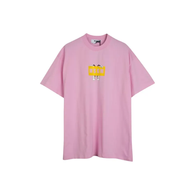 MSGM T Shirts Men Pink-0