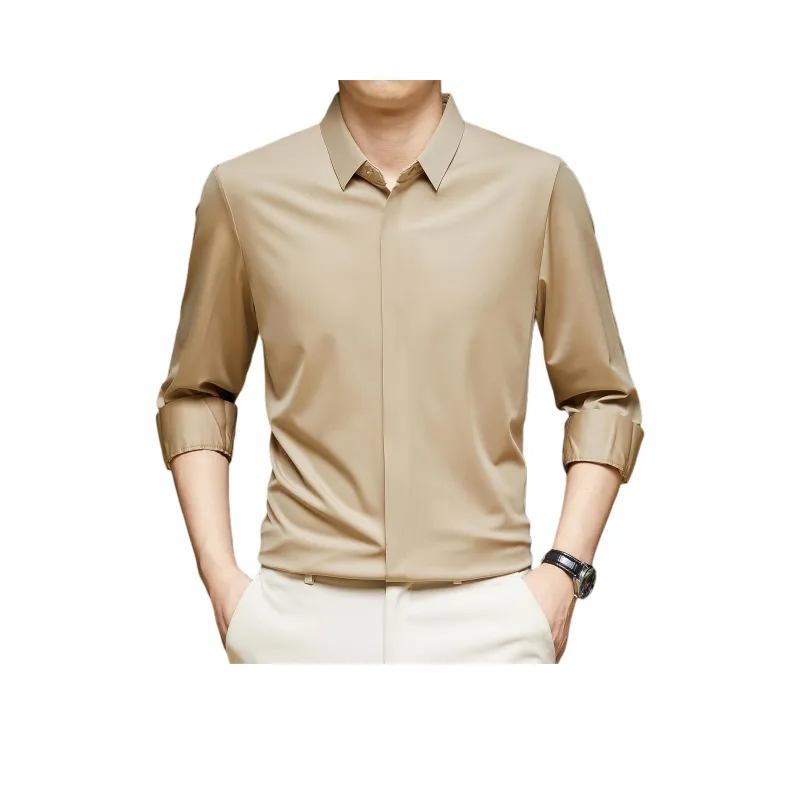 PIERRE CARDIN Shirt Men's Burgundy-16