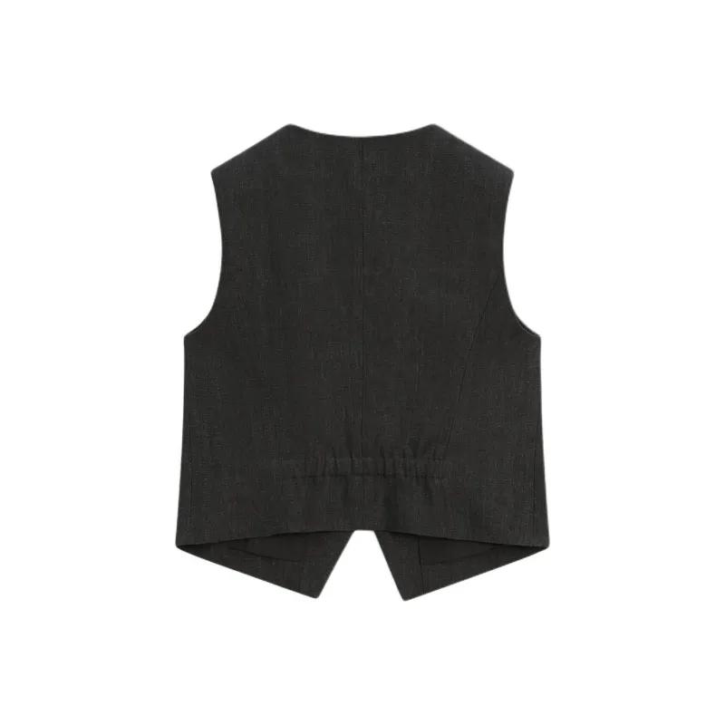 Massimo Dutti Tank Top Women's Dark Gray-1