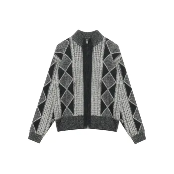 JHYQ Sweater Unisex Black White Gray