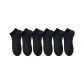[6 Pack·Short·7A Antibacterial Odor-Resistant]6 Double Short Black
