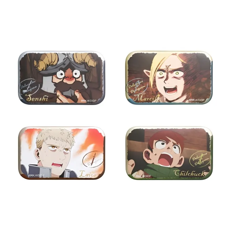 BILIBILIGOODS Maze Rice Yummy Monster Collection Tinplate Badges-0