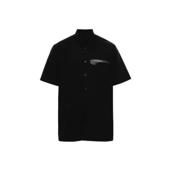 Givenchy Logo Embroidered Short Sleeved Shirt
