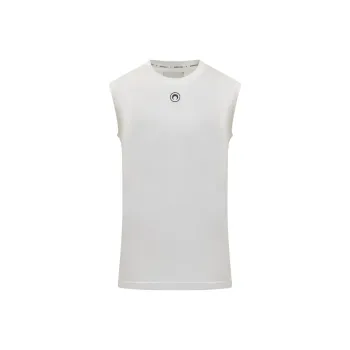 Marine Serre Tank Tops Men's White