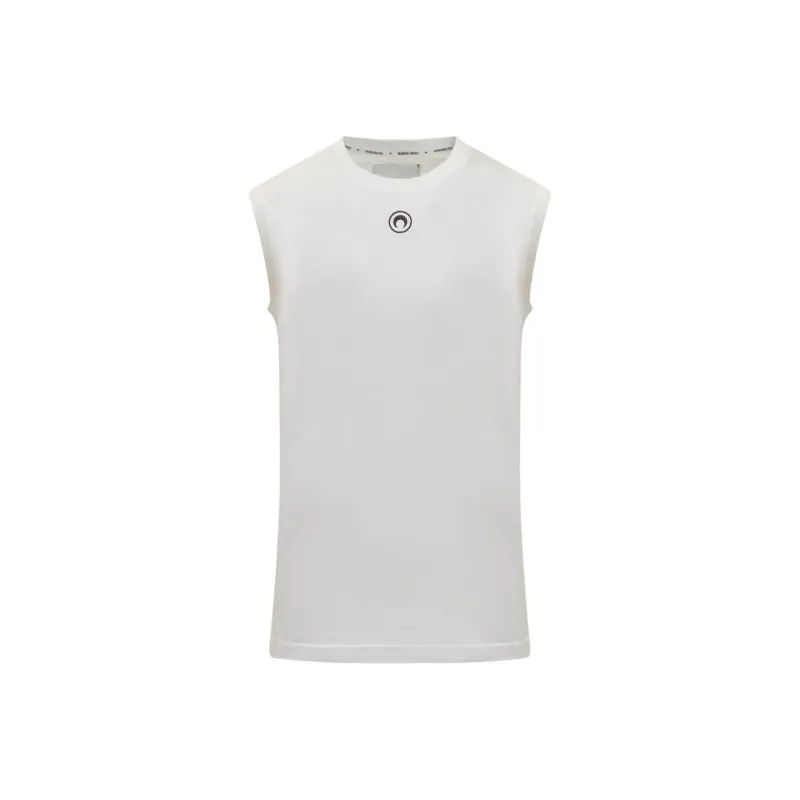 Marine Serre Tank Tops Men's White-0