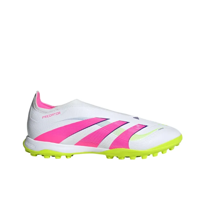 Adidas Predator League Laceless Turf Cloud White Lucid Pink Lucid Lemon-1