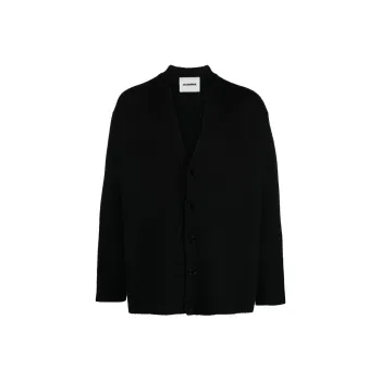 JIL SANDER V Neck Button Down Cardigan