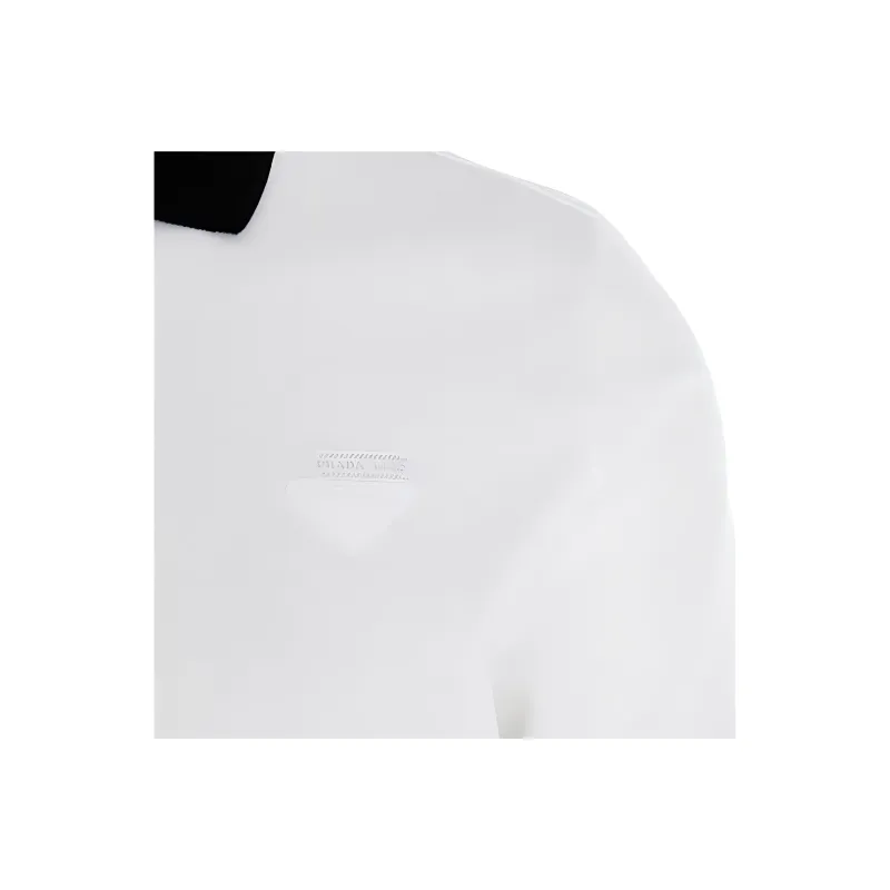 PRADA Polo Shirts Men White-3