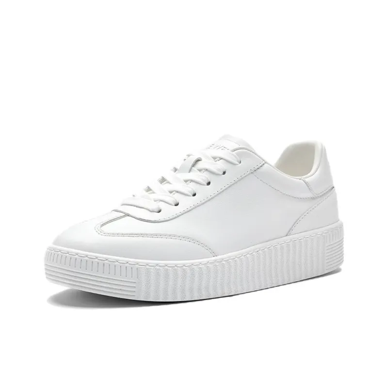 NINE WEST Low Top Skateboard Shoes Women's White-1