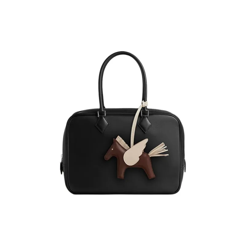 HERMES Rodeo Pegase Milo Lambskin Swift Calfskin Bag Accessory Women's Chocolates & Charcoal Pencils-1