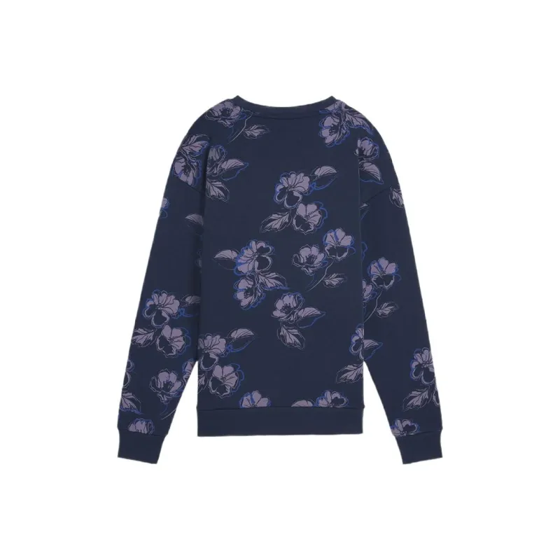 PUMA EssentialsFLORAL VIBES Sweatshirt Women's Blue-1