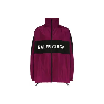 Balenciaga Jackets Coats Loose Fit Style Men's Dark Red