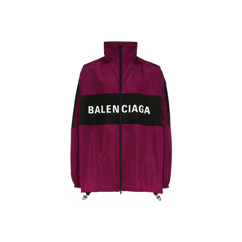 Balenciaga Jackets Coats Loose Fit Style Men's Dark Red-0