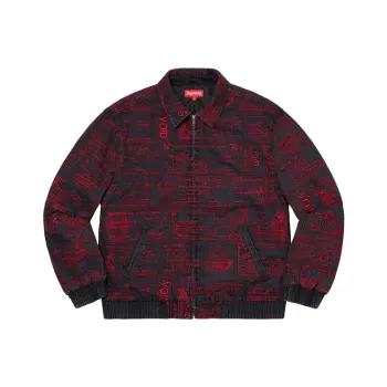 Supreme Checks Embroidered Denim Jacket