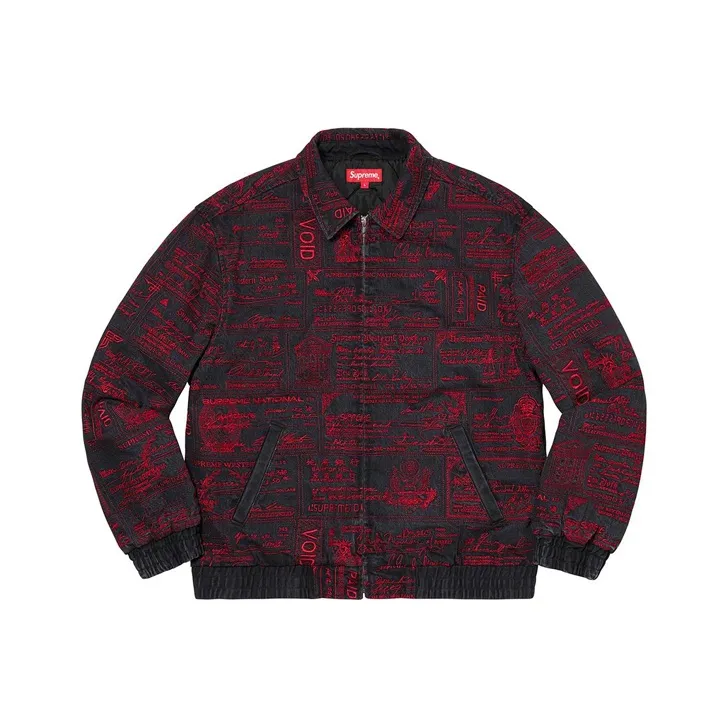 Supreme Checks Embroidered Denim Jacket-0