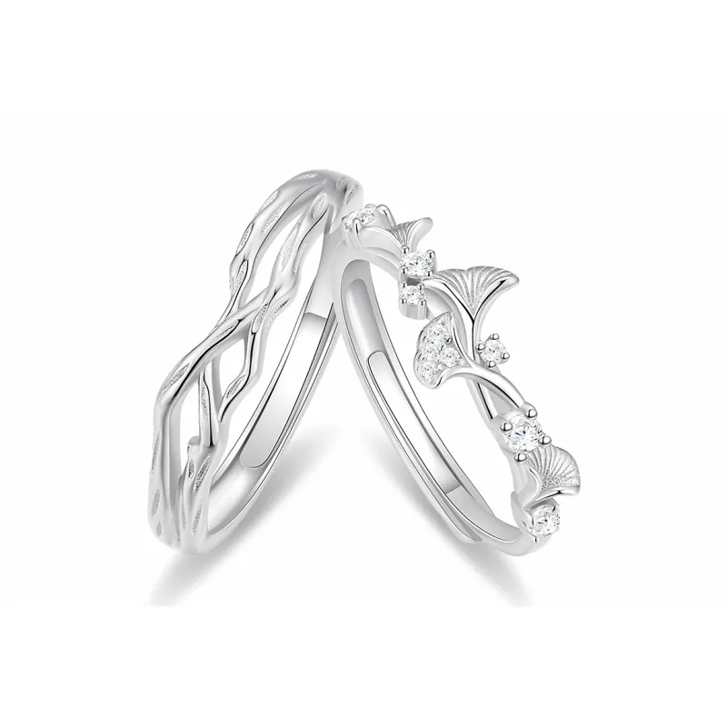 CHINA GOLD 999 Fine Silver Rings Unisex-2