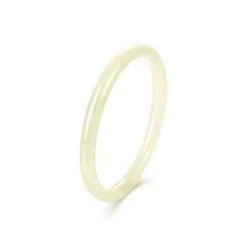 Mokinggran Hetian Jade Bangles Pale Greenish White Jade Women's