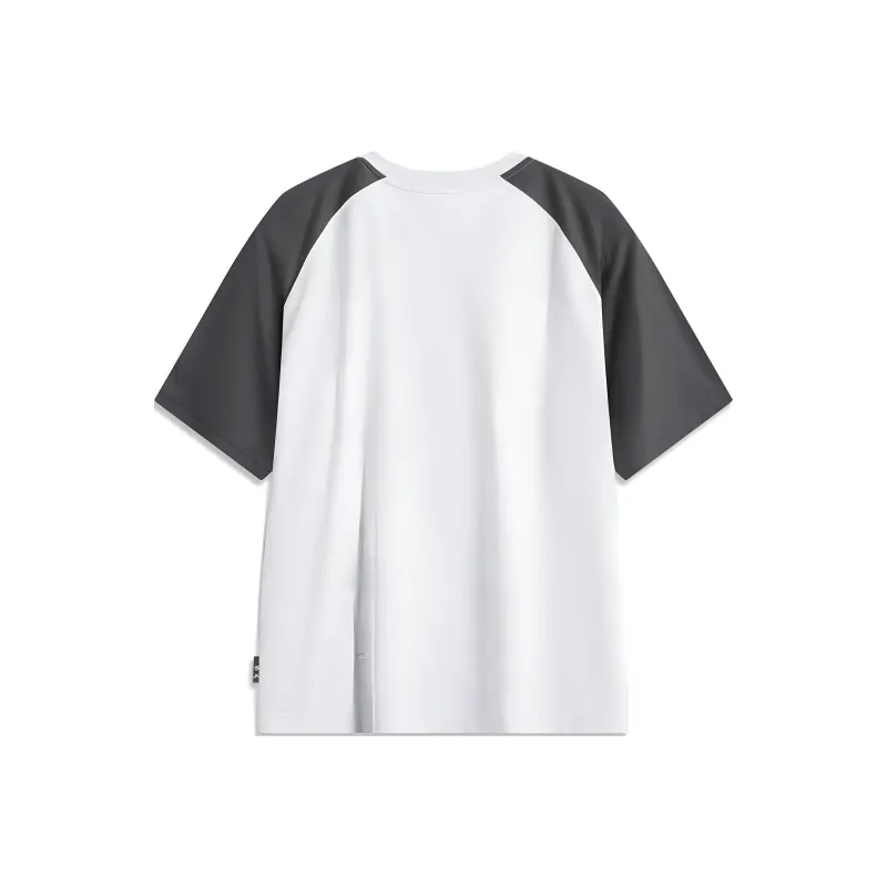 LiNing Badfive 1 T Shirt Men Heather Gray Dark Antarctic Gray Obsidian Gray-1