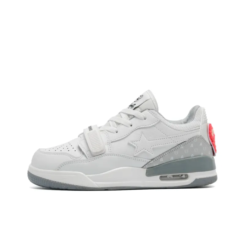 ALI THE FOX Casual Shoes Unisex White Gray-1
