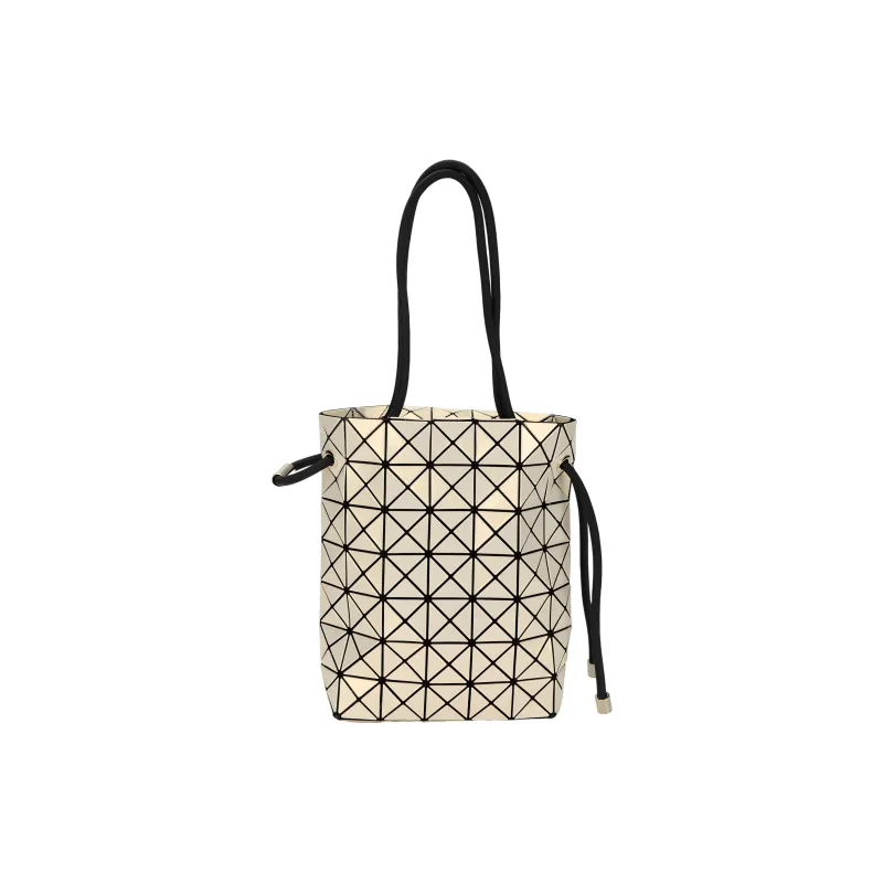 ISSEY MIYAKE Solid Polyester Bucket Bag, Handbag, Crossbody Bag, Shoulder Bag Regular Women's Cream Yellow-2