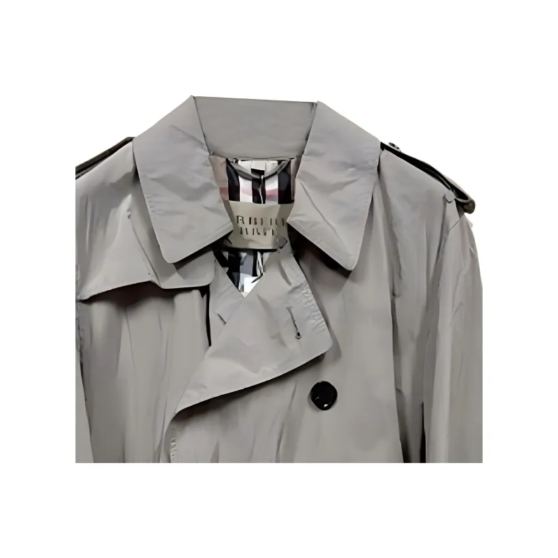 Burberry Trench Coat Men's Gray-1