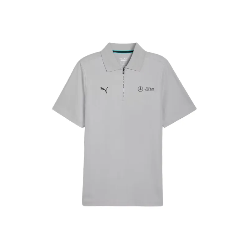 PUMA Mercedes AMG-Petronas F1 Polo Shirt Men's Gray-0