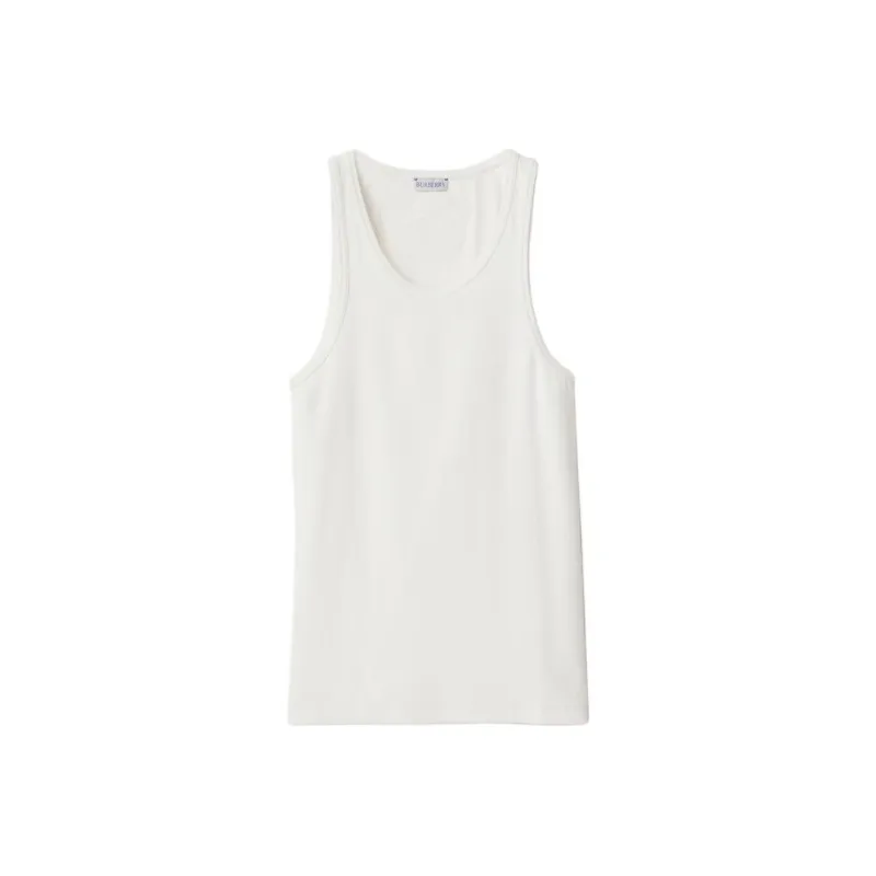 Burberry Tank Tops Men's Salt Crystal Color-0