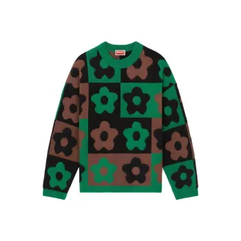 KENZO Floral pattern Intarsia knit Jumper