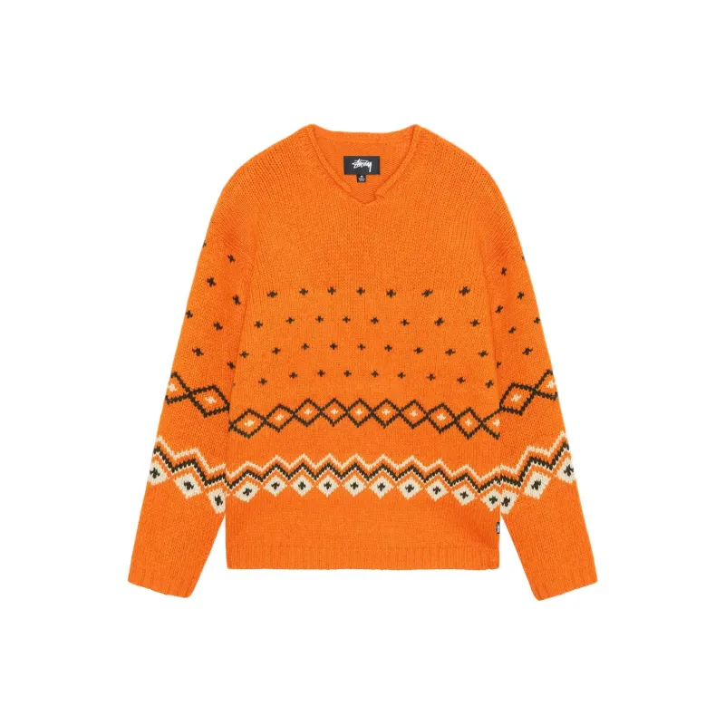 Stussy Roll Neck Fairisle Sweater-2